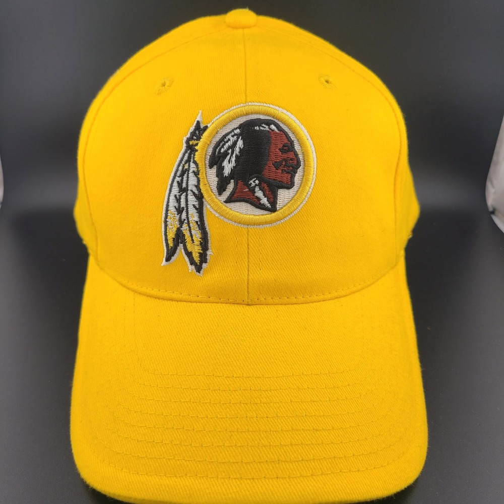 Vintage Annco Washington Redskins NFL Baseball Cap Mens Yellow Embroidered Hat